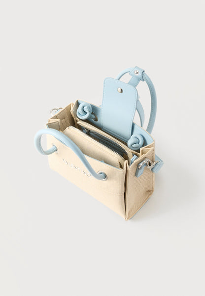 Valentino Alexia Summer Shopper bag with light blue handles