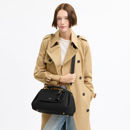 COACH SLOUCHY ROGUE TOP HANDLE BAG IN BLACK