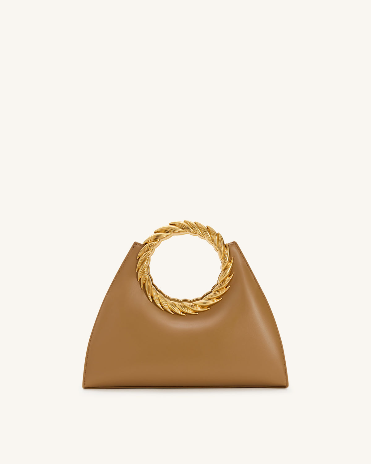 JW Pei Amiya Leaf Handle Sculpture Bag - Brown
