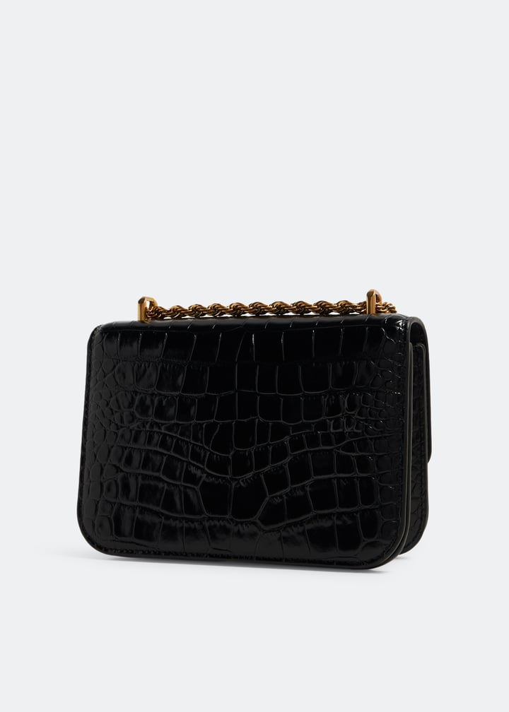 TORY BURCH SMALL ELEANOR BAG IN LEZARD BLACK