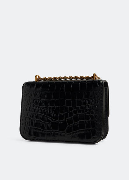 TORY BURCH SMALL ELEANOR BAG IN LEZARD BLACK