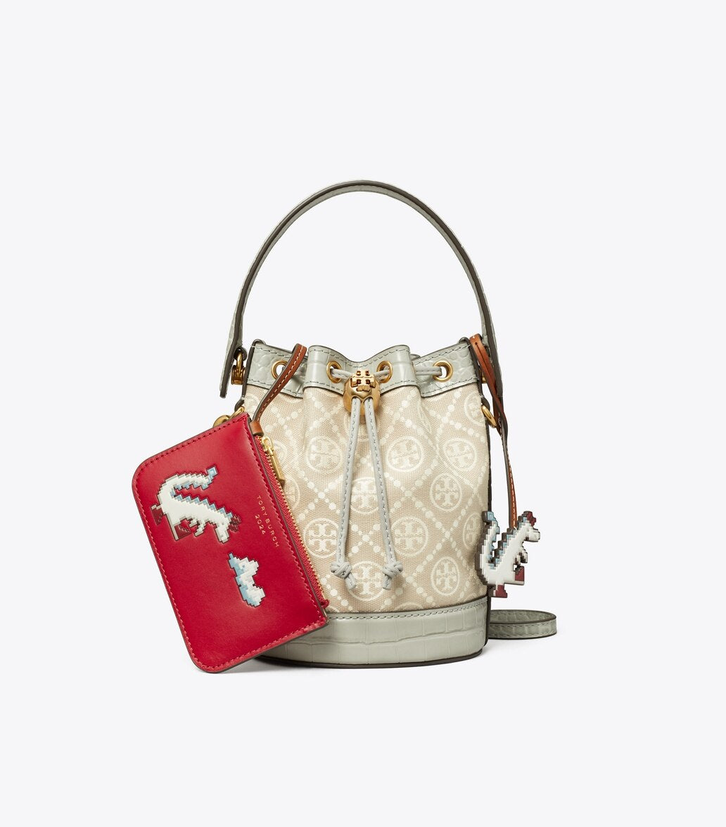 T monogram cloud mini bucket Tory Burch