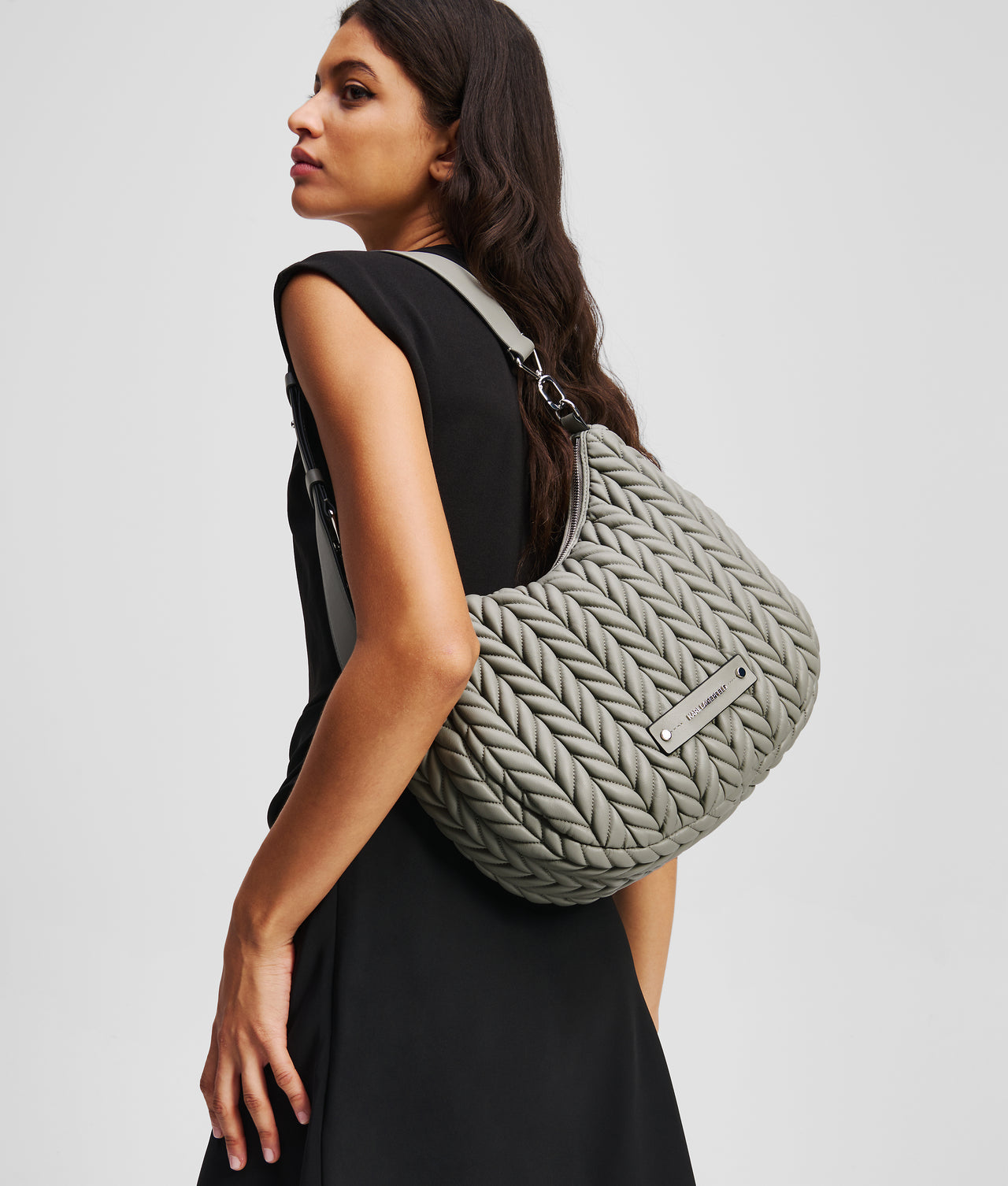 Karl Lagerfeld K/Weave Hobo Bag