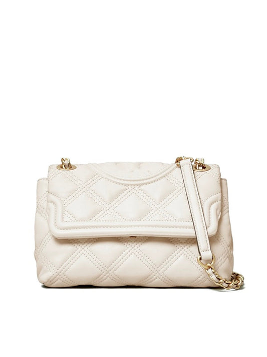 Tory Burch Fleming Soft Convertible Shoulder Bag in off white