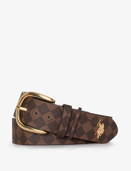 LADIES 38MM RIVET BELT - U.S. Polo Assn.