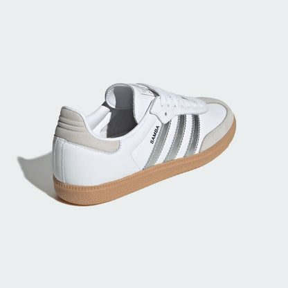 ADIDAS SAMBA OG SHOES IN WHITE METALIC