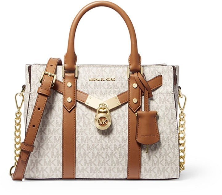 MICHAEL MICHAEL KORS
Nouveau Hamilton Small Logo and Leather Satchel