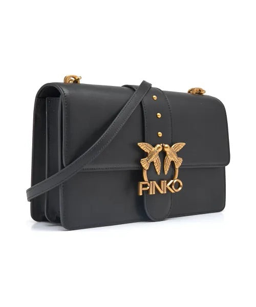 Pinko Leather messenger bag LOVE CLASSIC ICON