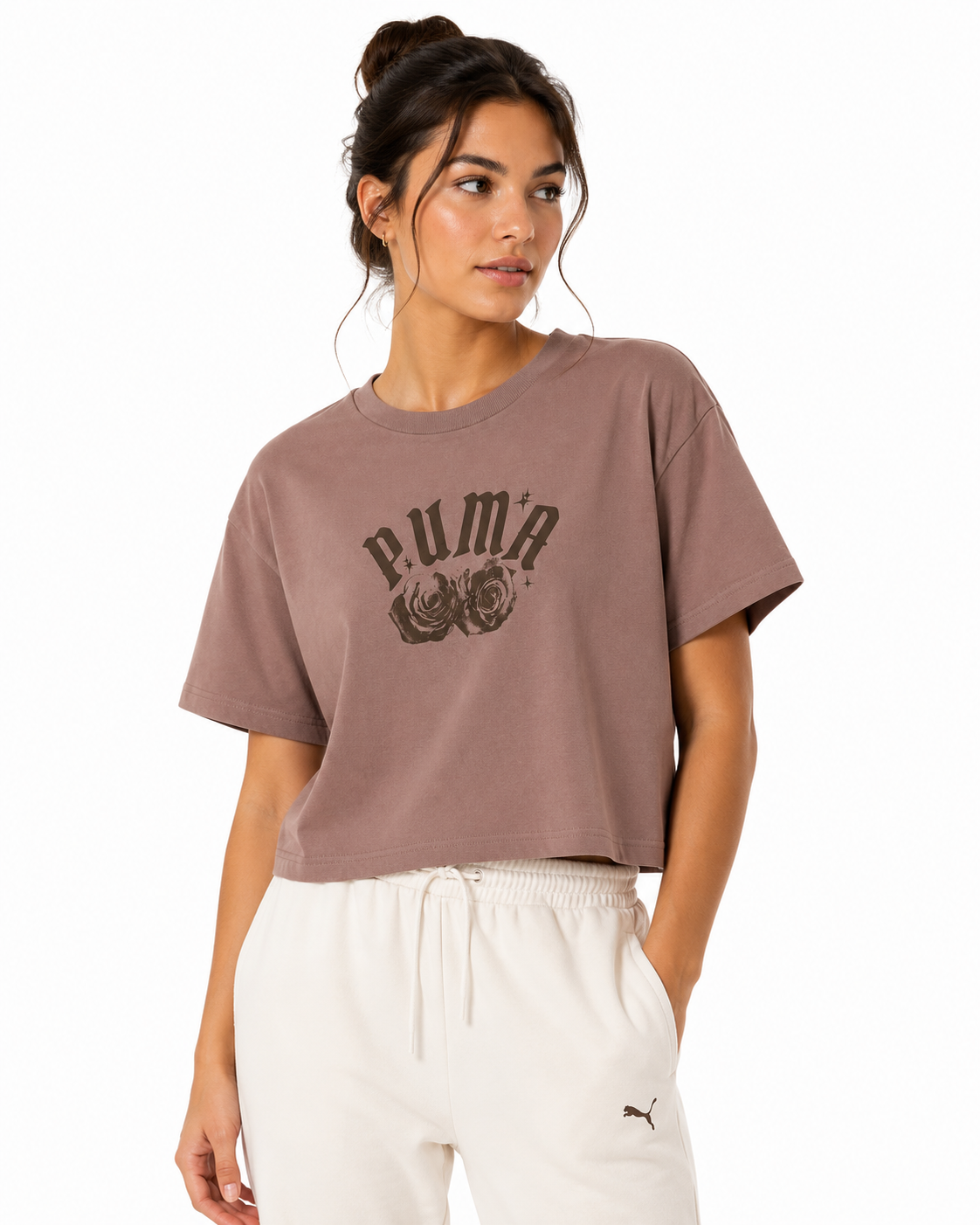 PUMA Floral Graphic T-Shirt LARGE