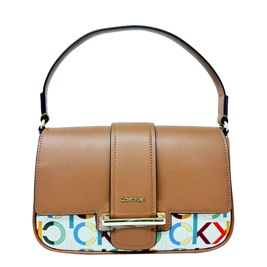 Calvin Klein Nadine Saffiano Demi Chr White