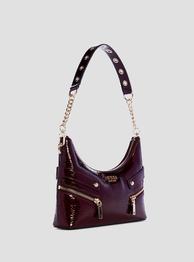 Guess Burgundy Trissa Shoulder Bag