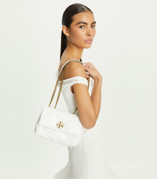 TORY BURCH KIRA DIAMOND QUILT SMALL CONVERTIBLE SHOULDER BAG
