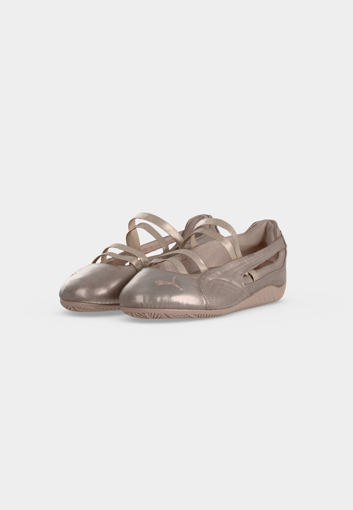 Puma SPEEDCAT BALLET - Ankle strap ballerina shoes - rose latte/silver-coloured size 39