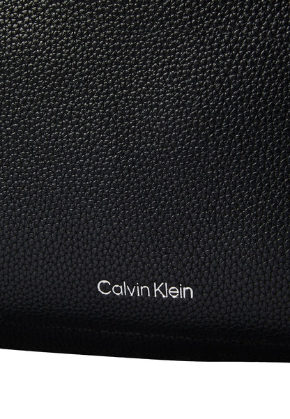 CALVIN KLEIN SLOUCHY PEBBLE MEDIUM - Tote bag - black