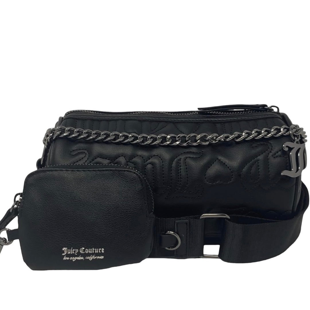 Juicy Couture Women’s Puff Roll Crossbody Bag with Accessory Pouch