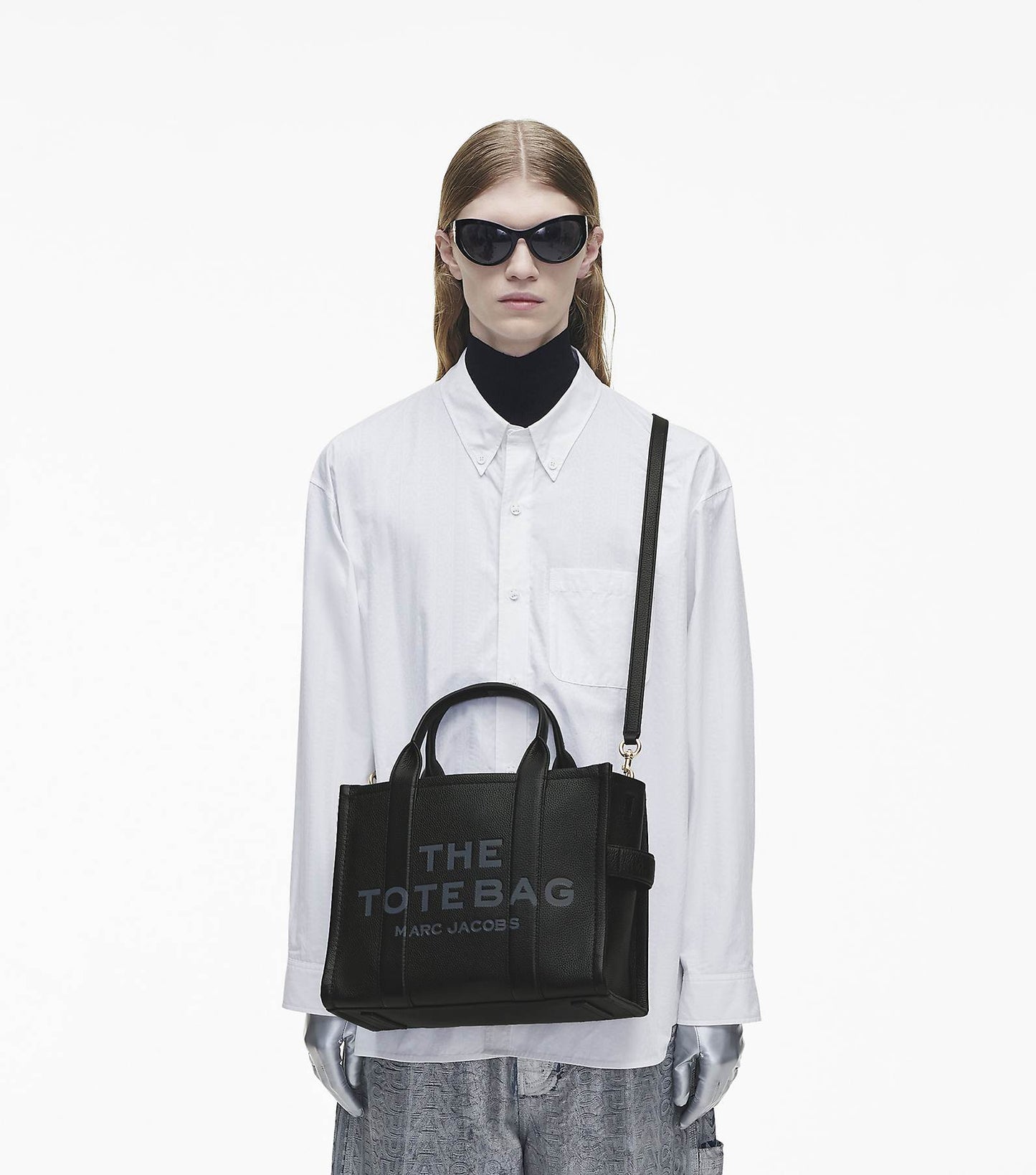 The leather medium tote bag Marc Jacobs