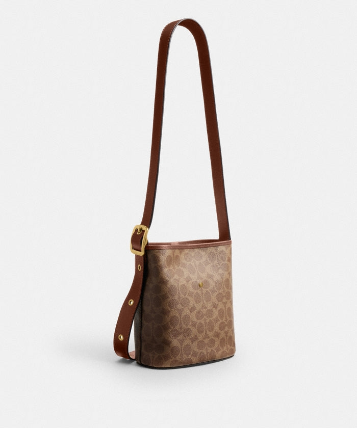 Coach Bleecker Bucket Bag 21 In Signature Canvas