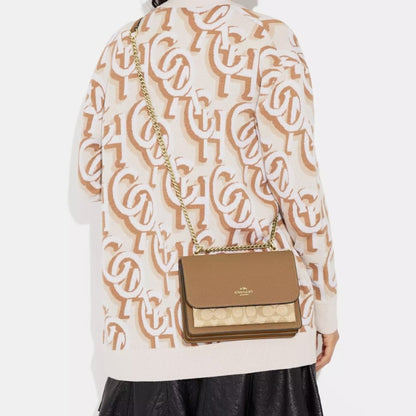 Coach Klare Crossbody Bag In Micro Signature Canvas