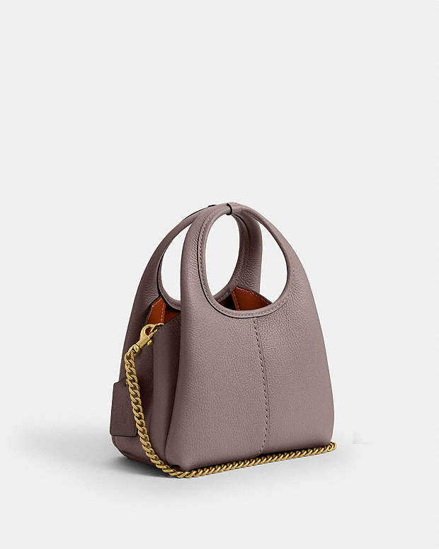 Lana Shoulder Bag 19 in brass/ Ash