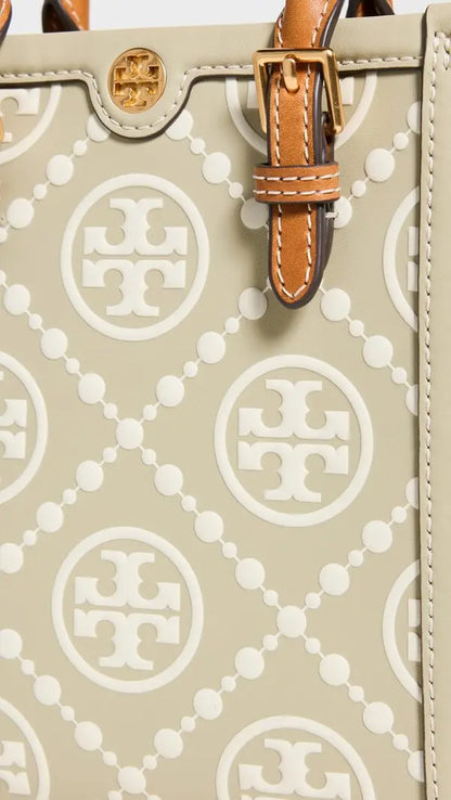 TORY BURCH T Mini Monogram Embossed Tote