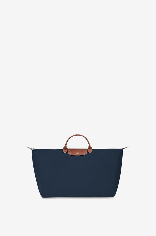 LongChamp Le Pliage Original M Russian canvas and leather travel bag