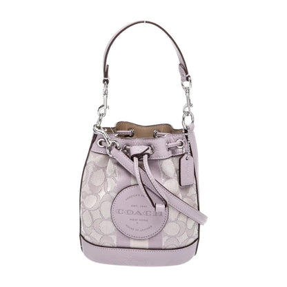 Coach Dempsey Small Bucket Bag in Lavender Signature Jacquard