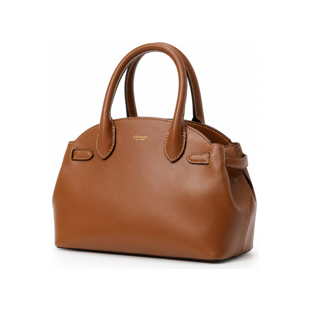 Coach Empire Carryall Leather Bag in Maple Brown