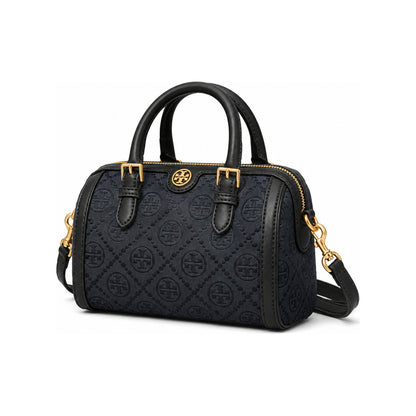 Tory Burch Petite T Monogram Jacquard Barrel Bag