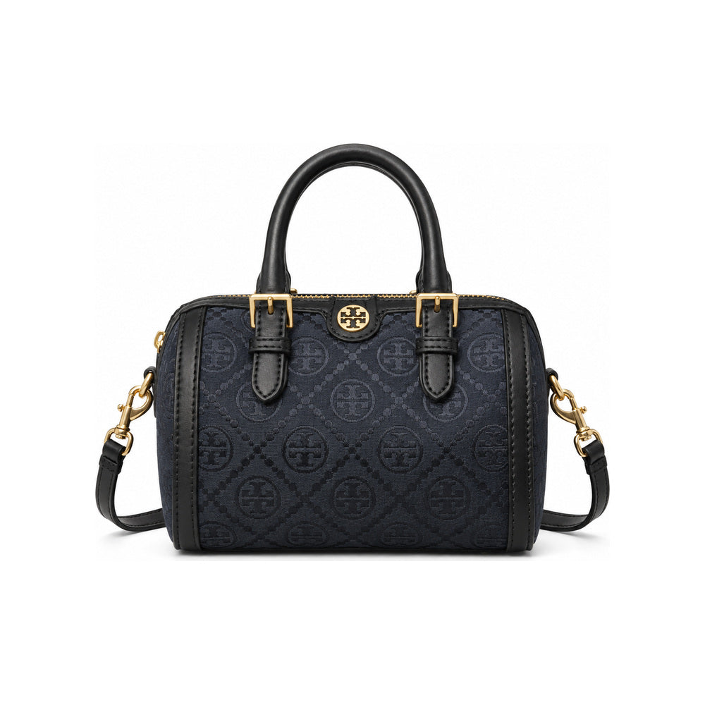Tory Burch Petite T Monogram Jacquard Barrel Bag