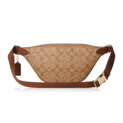 Coach Signature Coated Canvas Belt Bag in Light Khaki