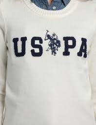 USPA logo crew neck sweater size L