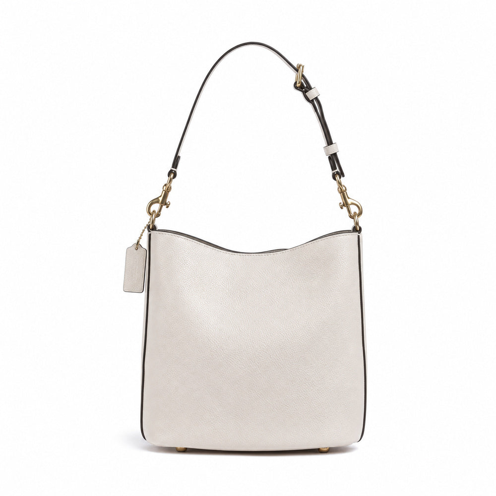 Coach Willow Soft Bucket Bag 19 in Chalk