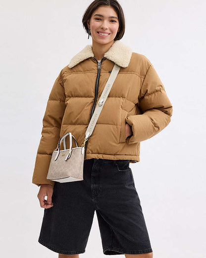 Coach City Mini Tote Bag In Signature Canvas gold/sand/chalk