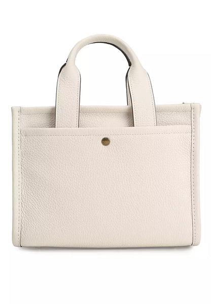 Coach Cargo Tote Bag 26 leather in white