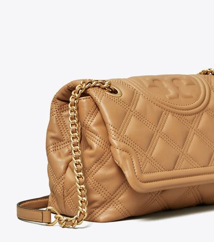 Tory Burch Fleming Soft Convertible Shoulder Bag in camel