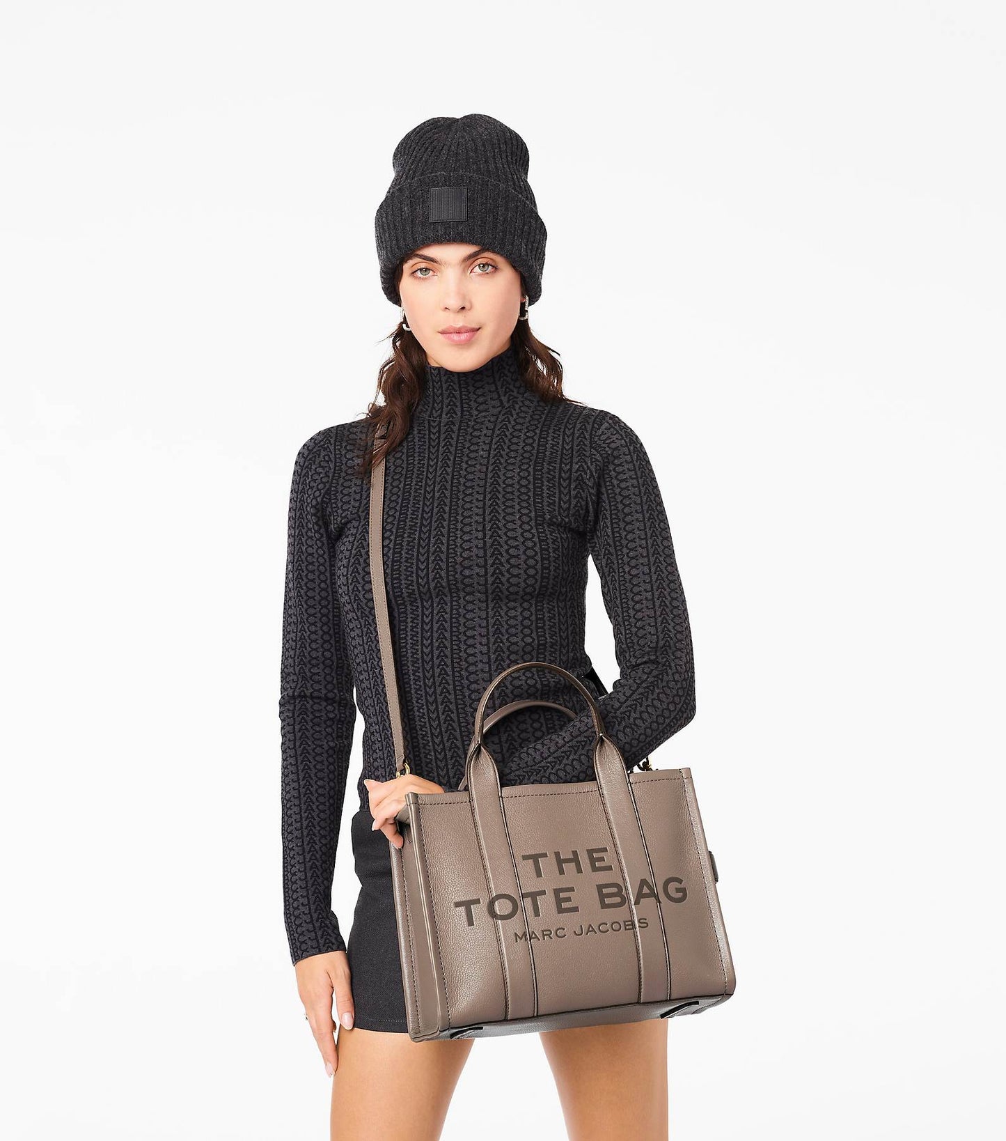 The leather medium tote bag Marc Jacobs