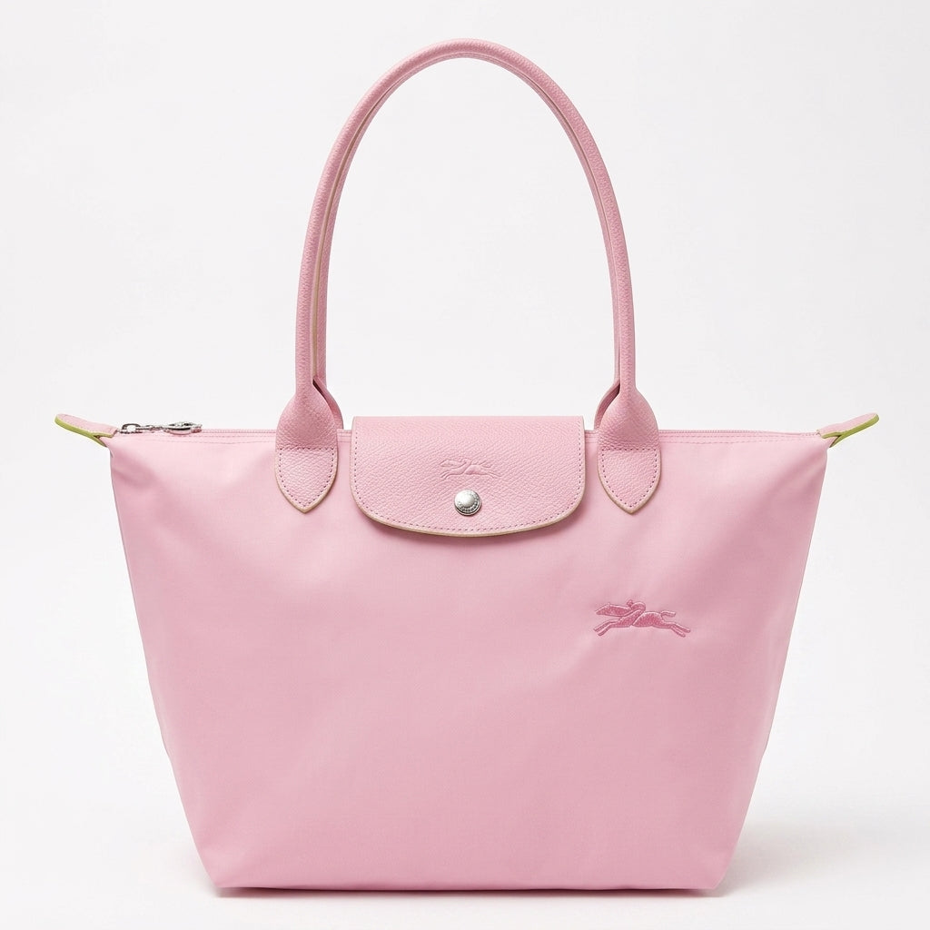 L.o.n.g.c.h.a.m.p green line large size in baby pink