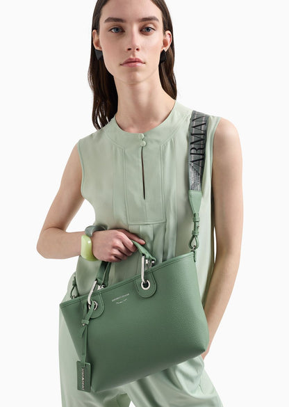 Small MyEA shopper bag with deer print Emporio Armani