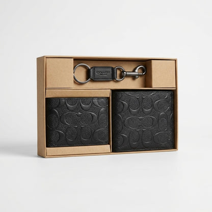 Coach men Boxed 3-In-1 Wallet Gift Set (Copy)