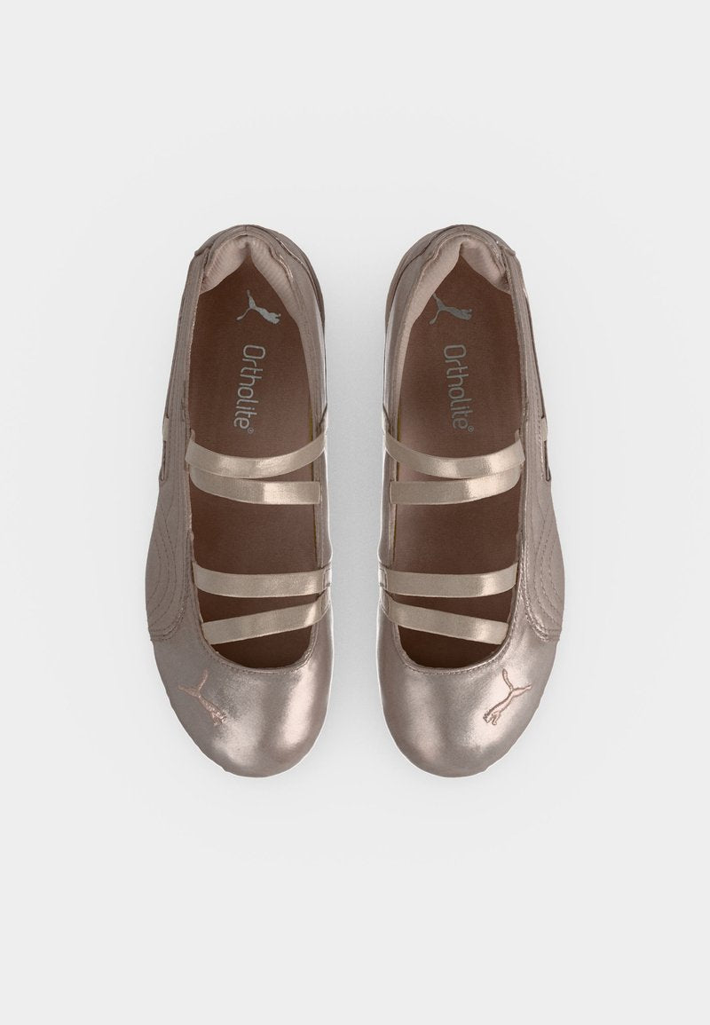 Puma SPEEDCAT BALLET - Ankle strap ballerina shoes - rose latte/silver-coloured size 39