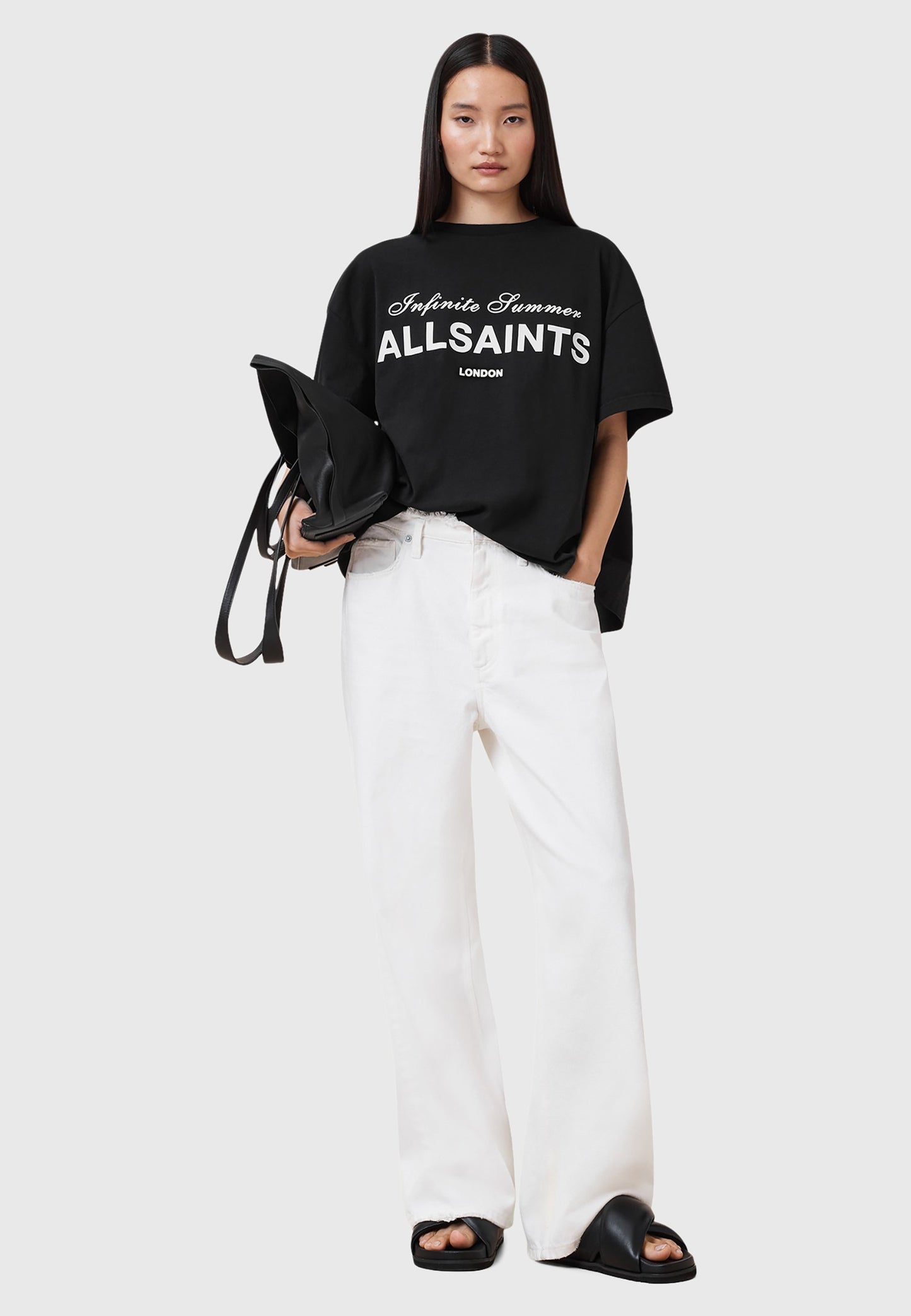 AllSaints AVRI TEE Print T-Shirt Size Large