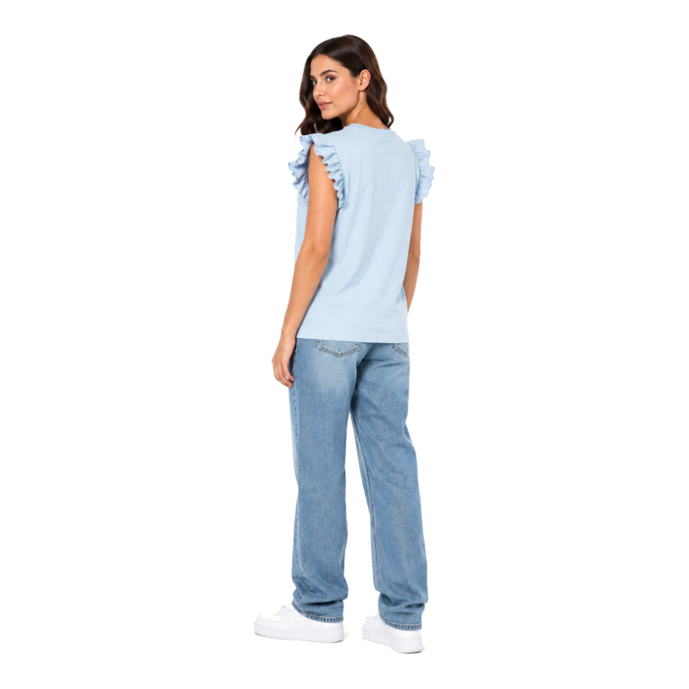 Tommy Shirt Cut Sky Blue Long