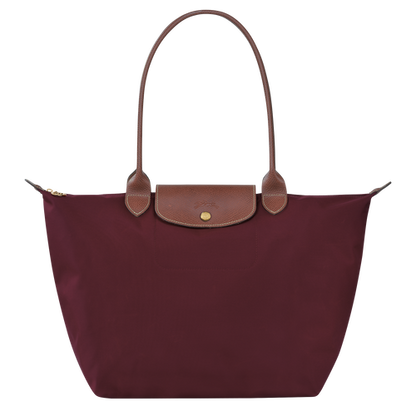 Longchamp le pliage original large tote bag in burgundy