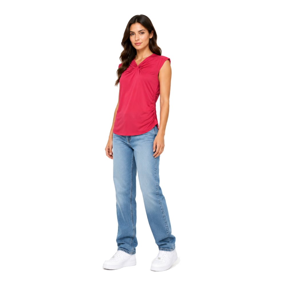 DKNY Shirt Red Cut
