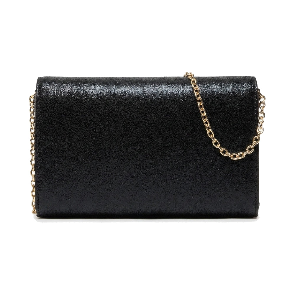 Love Moschino Quilted Logo Crossbody Bag In Black