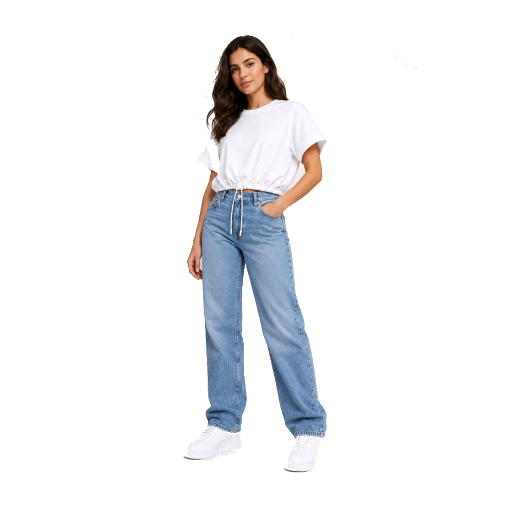 Calvin Klein T-Shirt White Crop White M