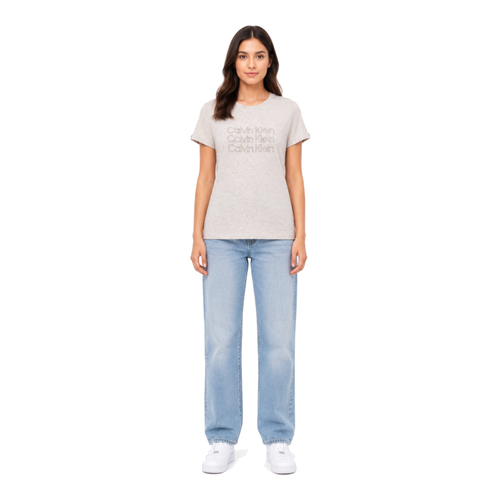 Calvin Klein T-Shirt Gray Letters Logo