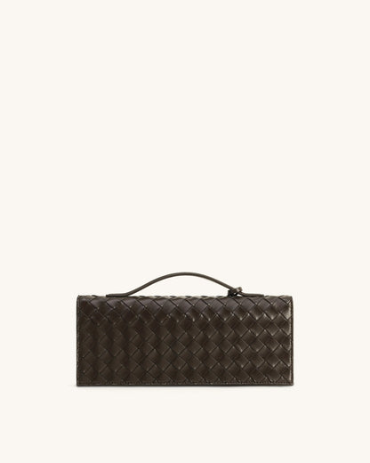 JW PEI Celeste Woven Textured Envelope Top Handle Bag