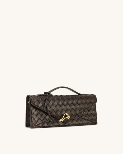 JW PEI Celeste Woven Textured Envelope Top Handle Bag