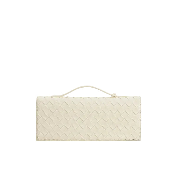 JW PEI Celeste Woven Textured Envelope Top Handle Bag - Ivory